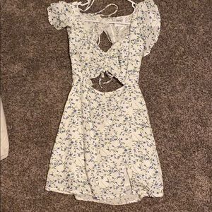 White and blue Dress